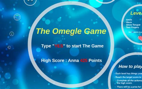 omegle game presentation.